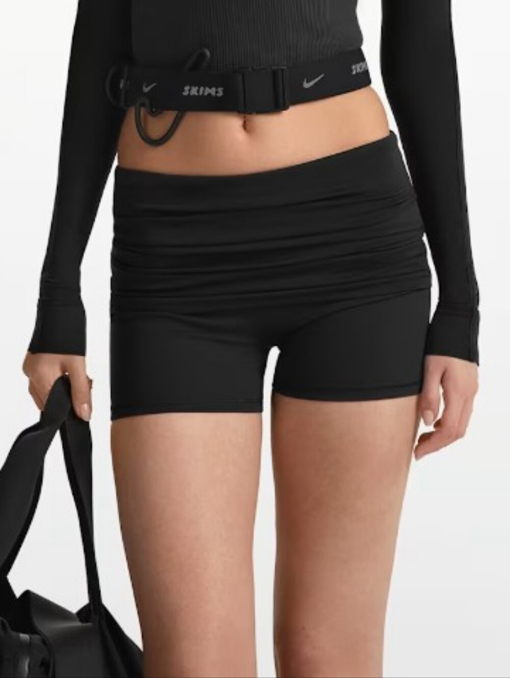NikeSKIMS Matte Women's 3" Fold-Over Waistband Shorts, Medium